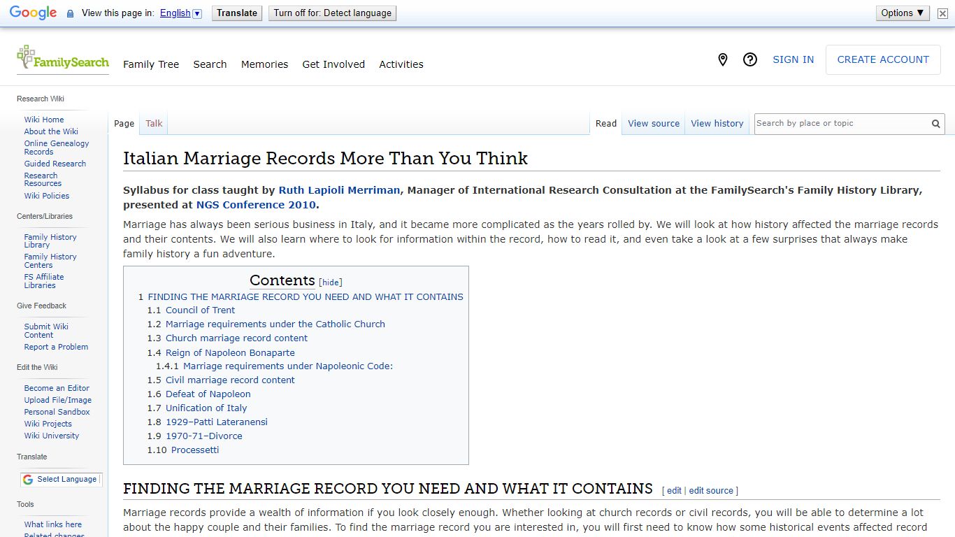 Italian Marriage Records More Than You Think • FamilySearch